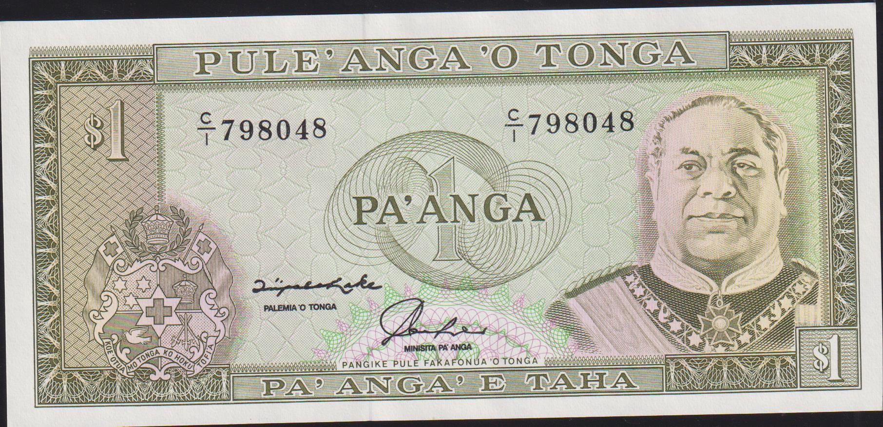 Tonga 1 Paanga 1992 Çilaltı Çil Pick 25