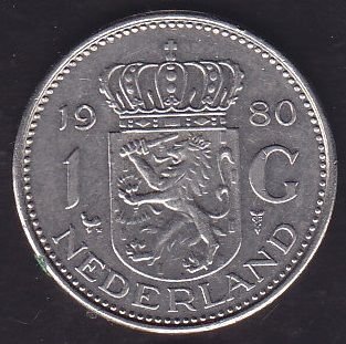 Hollanda 1 Gulden 1980