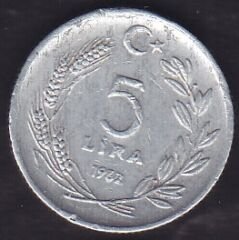 1982 Yılı 5 Lira