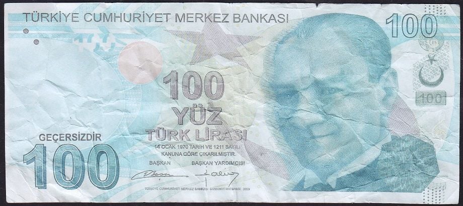 9.Emisyon 100 Lira Geçersiz Fantazi