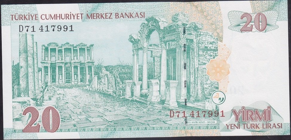 8.Emisyon 20 YTL D71 417991 Çilaltı Çil