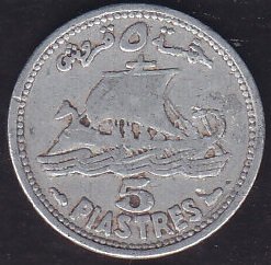 Lübnan 5 Piastre 1952