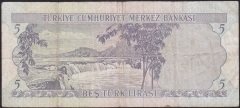 6.EMİSYON 1.TERTİP 5 LİRA D15 380400 ÇOK TEMİZ