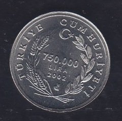 2002 Yılı 750.000 Lira Fao Keçi Çil