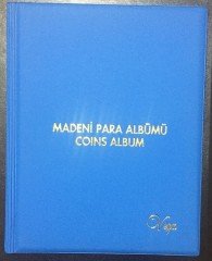 VEGA MADENİ PARA ALBÜM ( MAVİ ) 200 ADET KAPAMA KAPASİTELİ eski kağıt para fiyatları
