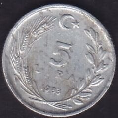 1983 Yılı 5 Lira