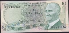 6.Emisyon 1.Tertip 10 Lira E56 423250 Çilaltı Çil