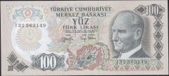 6.Emisyon 2.Tertip 100 Lira I32 563149 Çilaltı