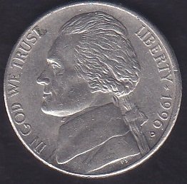 AMERİKA 5 CENT 1996 P