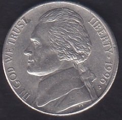 AMERİKA 5 CENT 1996 P