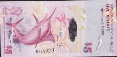 Bermuda 5 Dolar 2009 Çil Pick 58a