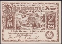 Almanya 2 Mark Notgeld 1922 Çil