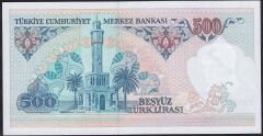 7.Emisyon 1.Tertip 500 Lira A38 719628 Çilaltı Çil