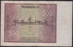 ALMANYA 500 MARK 1922 TEMİZ