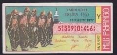 1977 19 KASIM YARIM BİLET