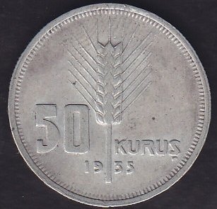 1935 Yılı 50 Kuruş Gümüş