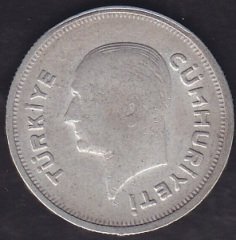 1935 Yılı 50 Kuruş Gümüş