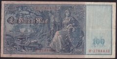 ALMANYA 100 MARK 1910 ÇOK TEMİZ + eski para alan yerler