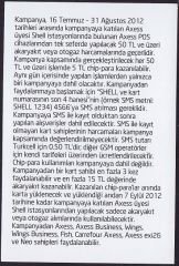 Axess İndirim Kuponu ( Shell )