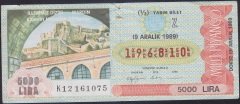 1989 9 ARALIK YARIM BİLET - Z SERİSİ