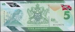 Trinidad Tobago 5 Dolar 2020 Çil Pick 61 Polimer