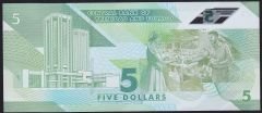 Trinidad Tobago 5 Dolar 2020 Çil Pick 61 Polimer