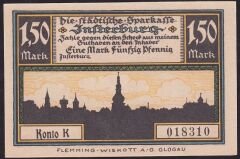 Almanya 1.50 Mark Notgeld 1920 Çil