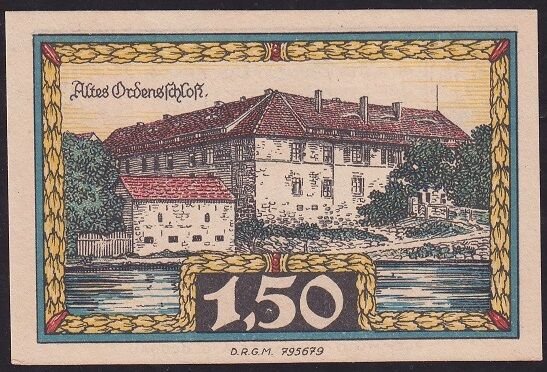 Almanya 1.50 Mark Notgeld 1920 Çil