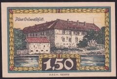 Almanya 1.50 Mark Notgeld 1920 Çil