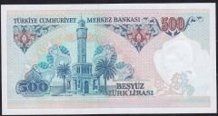 7.Emisyon 1.Tertip 500 Lira A09 497083 Çil