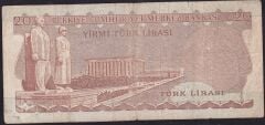 6.Emisyon 1.Tertip 20 Lira A5 027837 Çok Temiz