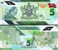 Trinidad Tobago 5 Dolar 2020 Çil Pick 61 Polimer