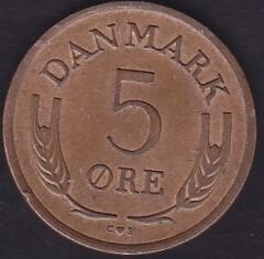Danimarka 5 Öre 1963