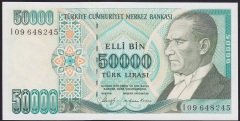 7.Emisyon 1.Tertip 50000 Lira I09 648245 Çilaltı Çil