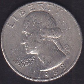 AMERİKA ÇEYREK DOLAR 1988 P