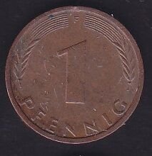 Almanya 1 Pfennig 1975 F