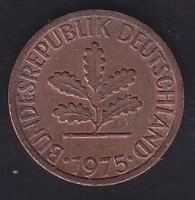 Almanya 1 Pfennig 1975 F