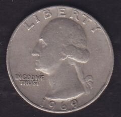 Amerika Çeyrek Dolar 1969
