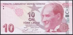 9.Emisyon 4.Tertip 10 Lira D001 098952 Çil