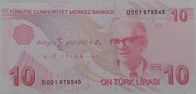 9.Emisyon 4.Tertip 10 Lira D001 679545 Çil