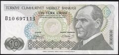 7.Emisyon 1.Tertip 10 Lira B10 697111 Çilaltı Çil