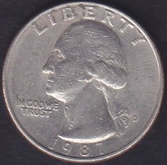 AMERİKA ÇEYREK DOLAR 1987 D