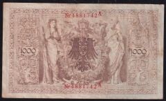Almanya 1000 Mark 1910 Çok Temiz+