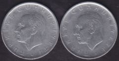 1965 Yılı 1 Lira (Ters Düz Takım)