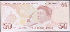9.Emisyon 7.Tertip 50 Lira F123 982666 Çil