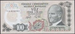 6.Emisyon 2.Tertip 100 Lira I14 924083 Çok Çok Temiz+