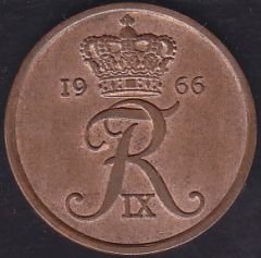 Danimarka 5 Öre 1966