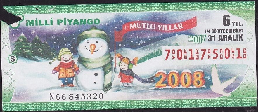 2007 31 Aralık Çeyrek Bilet - S Serisi