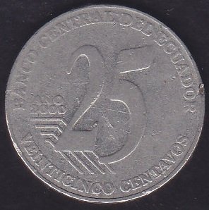 Ekvator 25 Centavos 2000