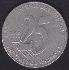 Ekvator 25 Centavos 2000
